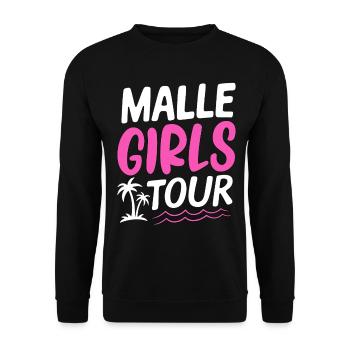 Malle Girls Tour - Unisex Sweatshirt - black - Front - Alina (178cm) & Michal (187cm)