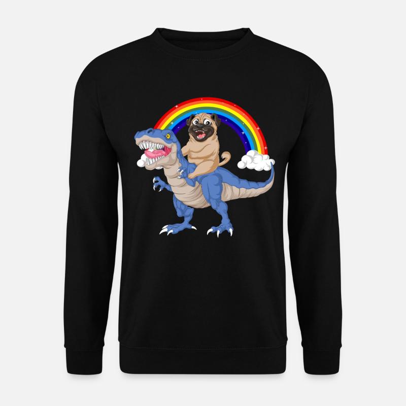 Dummer Mops - Unisex Pullover - Schwarz