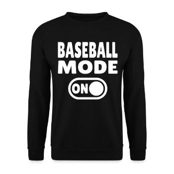 Mode baseball activé – Pour les joueurs et les vrais fans - Sweat-shirt Unisexe - noir - Devant - Alina (178cm) & Michal (187cm)
