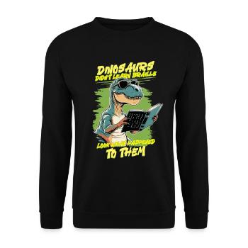 Braille Teacher Braille Dotum - Unisex Sweatshirt - black - Front - Alina (178cm) & Michal (187cm)