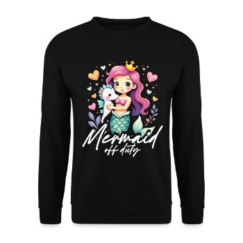 Sirène Sirènes Sirène hors service - Sweat-shirt Unisexe - noir - Devant - Alina (178cm) & Michal (187cm)