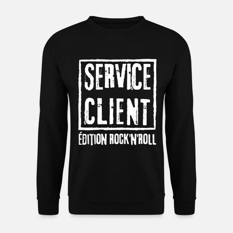 SERVICE CLIENT Edition Rock N Roll - Sweat-shirt Unisexe - noir