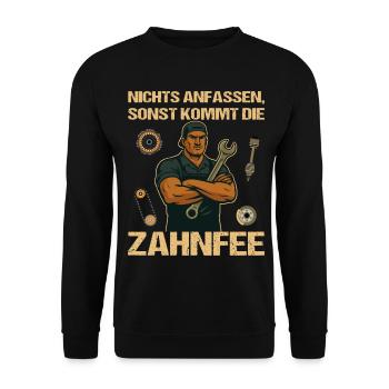 Automotive mechanic screwdriver - Unisex Sweatshirt - black - Front - Alina (178cm) & Michal (187cm)