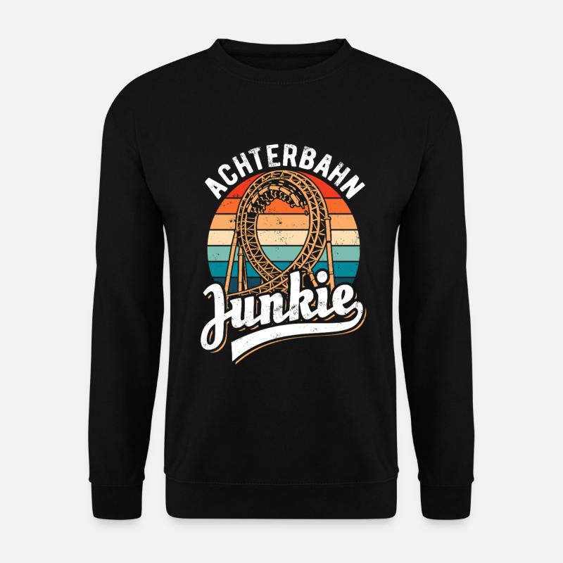 Roller Coaster Junkie - Looping - Unisex Sweatshirt - black