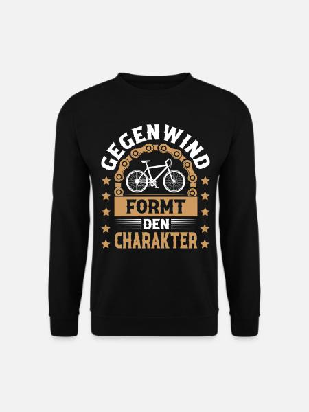 Cyclist Mountain Bike Bicycle - Unisex Sweatshirt - black