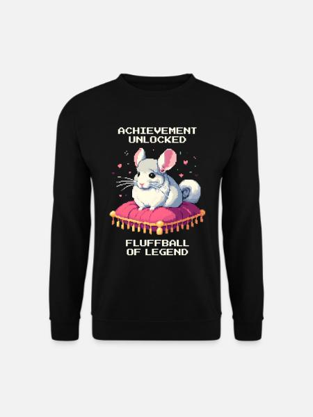 Saavutus: Legendaarinen pörröpallo | Chinchilla - Unisex svetaripaita - musta