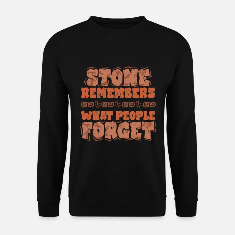 Petroglyphe Petroglyphen Piktogramme - Unisex Pullover - Schwarz
