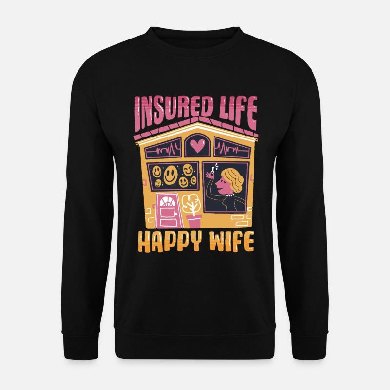 Versicherungsmakler Insured Life - Unisex Pullover - Schwarz