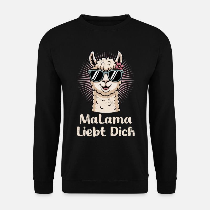 Bientôt maman MALAMA T'AIME Drôle - Sweat-shirt Unisexe - noir