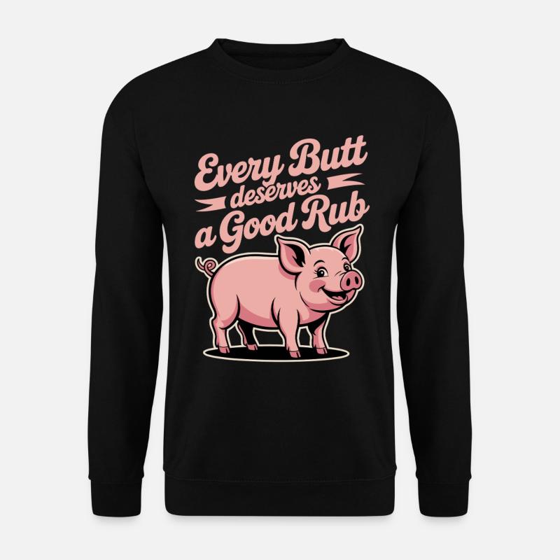 BBQ Griller Grillen Spruch lustig - Unisex Pullover - Schwarz