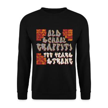 Pétroglyphes Pétroglyphes Pictogrammes - Sweat-shirt Unisexe - noir - Devant - Alina (178cm) & Michal (187cm)