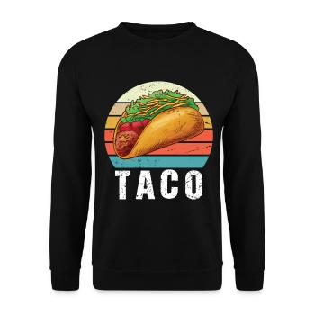 Taco Vintage - Unisex Sweatshirt - black - Front - Alina (178cm) & Michal (187cm)