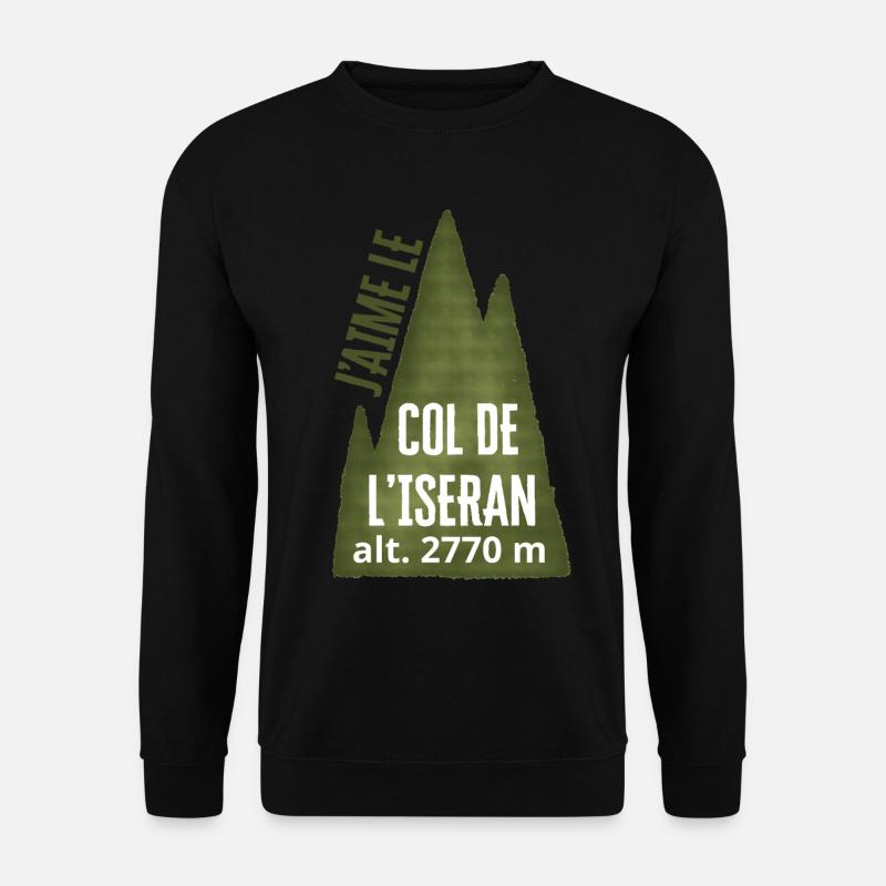 COL DE L’ISERAN ALT 2770 meters - Unisex Sweatshirt - black