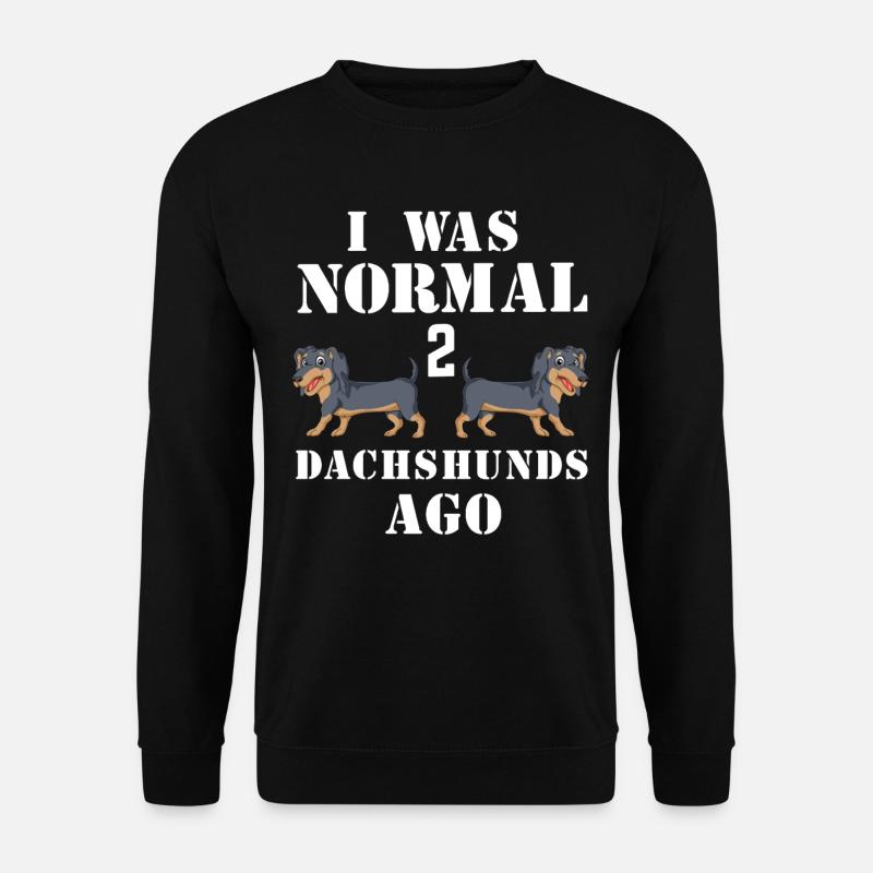 Humorous Dachshund Recall Design - Unisex Sweatshirt - black