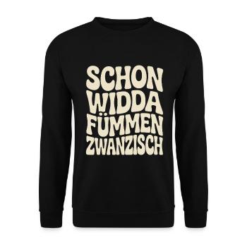 Already Widda Fümmen Zwanzisch 50th birthday - Unisex Sweatshirt - black - Front - Alina (178cm) & Michal (187cm)