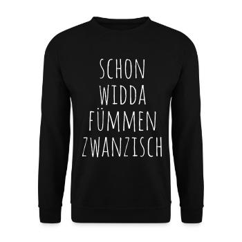 Already Widda Fümmen Zwanzisch 50th birthday - Unisex Sweatshirt - black - Front - Alina (178cm) & Michal (187cm)