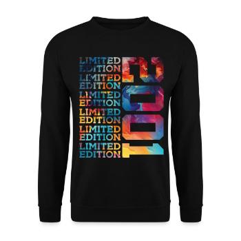 LIMITED EDITION 2001 25 YEARS 25TH BIRTHDAY - Unisex Sweatshirt - black - Front - Alina (178cm) & Michal (187cm)