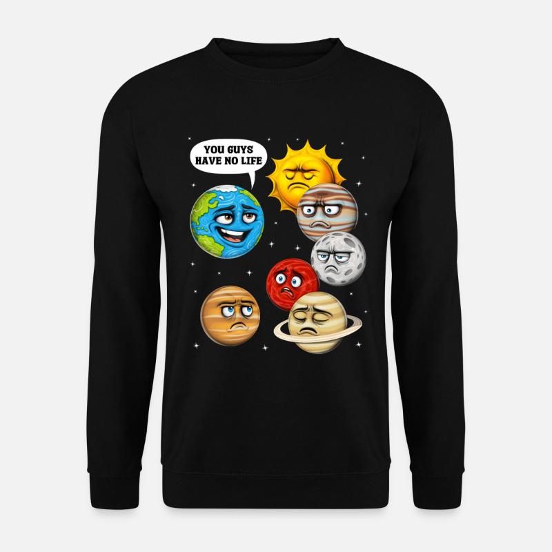 Weltraum Planeten Astronomie - Unisex Pullover - Schwarz