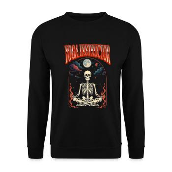 Yogalehrer Halloween Tarot - Unisex Pullover - Schwarz - Vorne - Alina (178cm) & Michal (187cm)