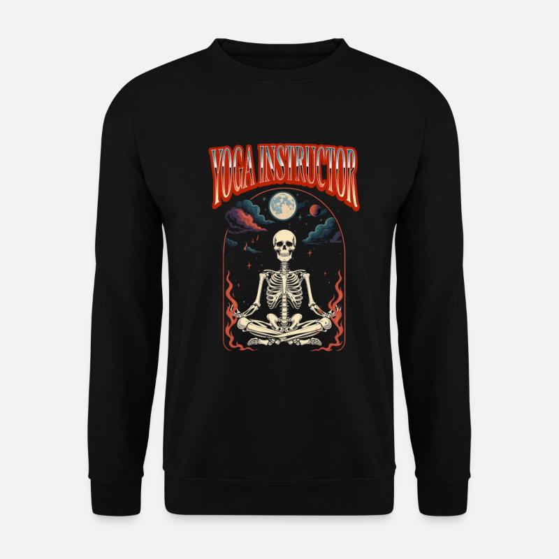 Yogalehrer Halloween Tarot - Unisex Pullover - Schwarz