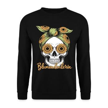 fleuriste - Sweat-shirt Unisexe - noir - Devant - Alina (178cm) & Michal (187cm)