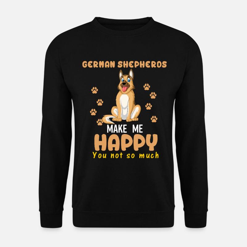 German Shepherd Happiness - Unisex Sweatshirt - black