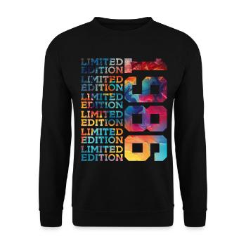 LIMITED EDITION 1986 40 YEARS 40TH BIRTHDAY - Unisex Sweatshirt - black - Front - Alina (178cm) & Michal (187cm)