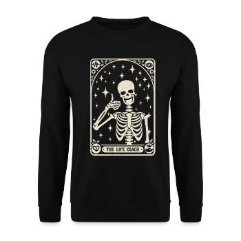 La carte de tarot du conférencier motivateur du coach de vie - Sweat-shirt Unisexe - noir - Devant - Alina (178cm) & Michal (187cm)