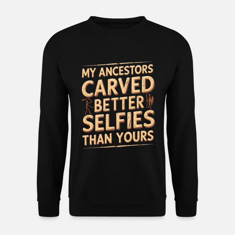 Petroglyph Petroglyphs Craved Selfies - Unisex Sweatshirt - black