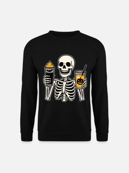 Halloween Skeleton Drinks - Unisex Sweatshirt - black