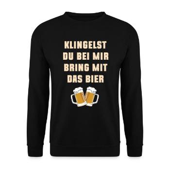 Aide au déménagement du quartier premier appartement - Sweat-shirt Unisexe - noir - Devant - Alina (178cm) & Michal (187cm)
