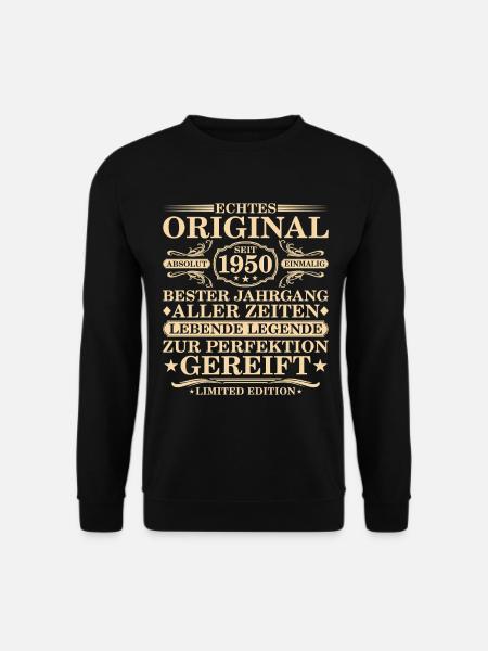 Original since 1950 - 75th birthday - Unisex Sweatshirt - black