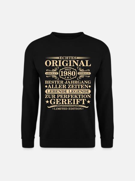 Original since 1980 - 45th birthday - Unisex Sweatshirt - black