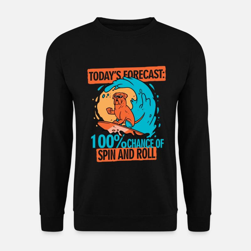 Bodyboarding Bodyboarder Spin And Roll - Unisex Pullover - Schwarz