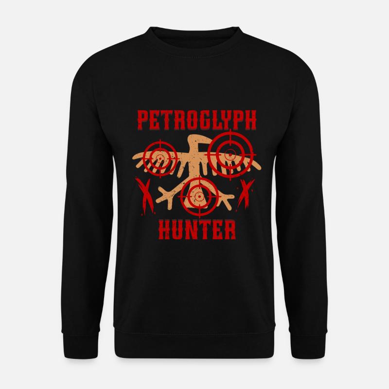 Petroglyph Hunter Petroglyph Pictograms - Unisex Sweatshirt - black