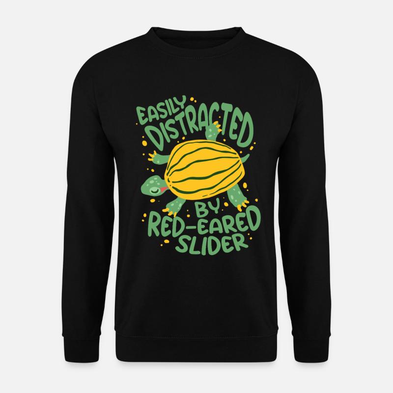 Rotwangen Schmuckschildkröte - Unisex Pullover - Schwarz