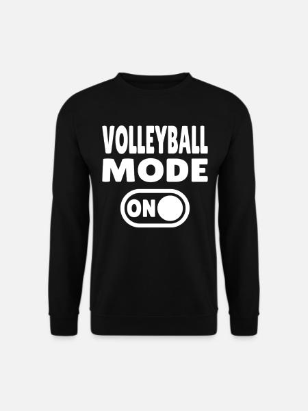 Volleyball Mode ON – Spielfreude pur - Unisex Pullover - Schwarz