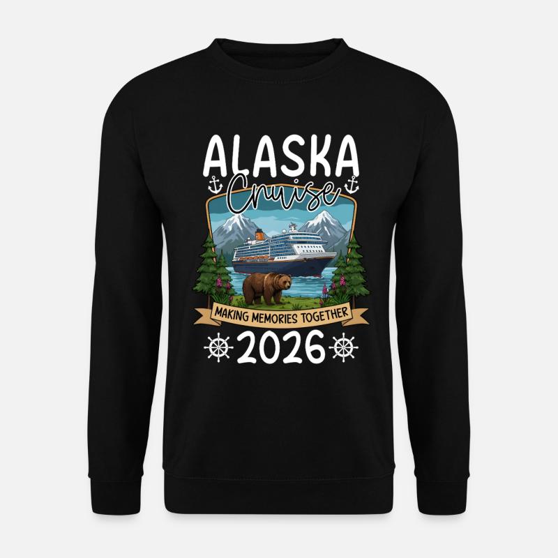 Alaska Kreuzfahrt Jahresmotiv - Unisex Pullover - Schwarz