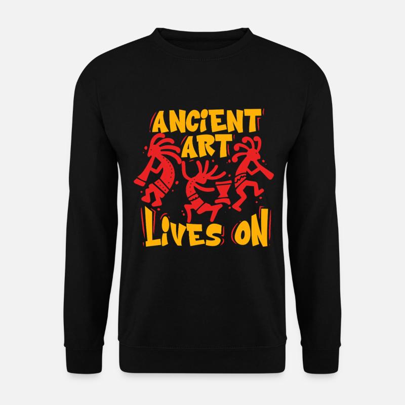 Petroglyph Petroglyphs Ancient Art Lives On - Unisex Sweatshirt - black
