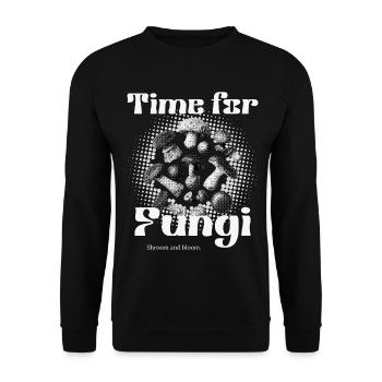 Pilze - C’est l’heure des champignons - Sweat-shirt Unisexe - noir - Devant - Alina (178cm) & Michal (187cm)