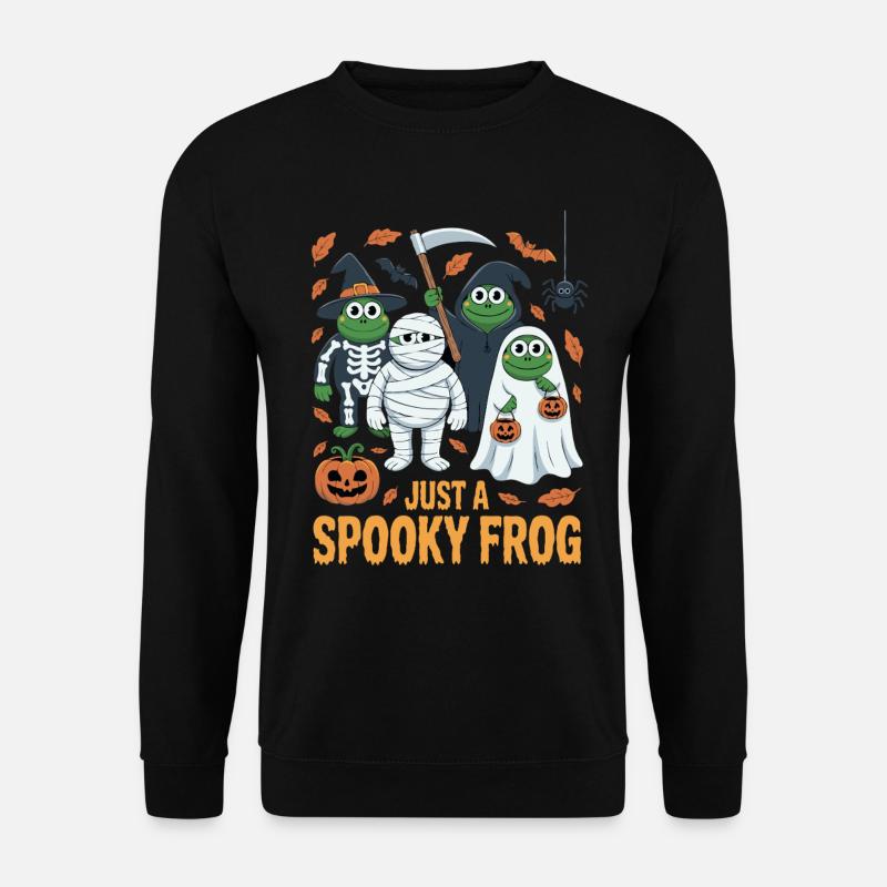 Gruselige Frösche Halloween Kostüm - Unisex Pullover - Schwarz