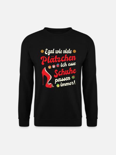 Weihnachtsgeschenk Frauen Plätzchen Lustig Idee - Unisex Pullover - Schwarz