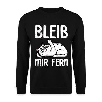 Mallorca STAY AWAY FROM ME Anti Flirt Funny - Unisex Sweatshirt - black - Front - Alina (178cm) & Michal (187cm)