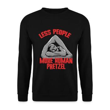 Contortionist Contorsion More Human Pretzel - Unisex Sweatshirt - black - Front - Alina (178cm) & Michal (187cm)