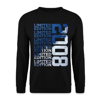 18 YEARS LIMITED EDITION 2008 18TH BIRTHDAY - Unisex Sweatshirt - black - Front - Alina (178cm) & Michal (187cm)
