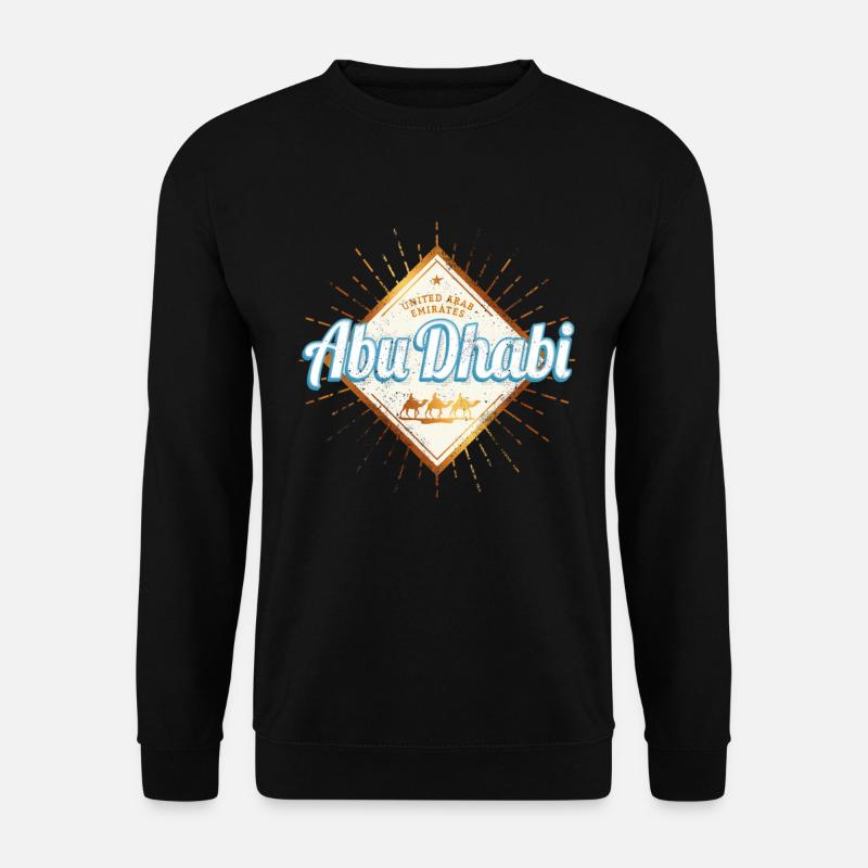 Abu Dhabi Vereinigte Arabische Emirate Vintage UAE - Unisex Pullover - Schwarz