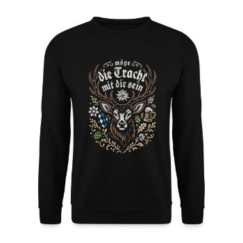 May the traditional costume be with you - Marquee & Fun - Unisex Sweatshirt - black - Front - Alina (178cm) & Michal (187cm)