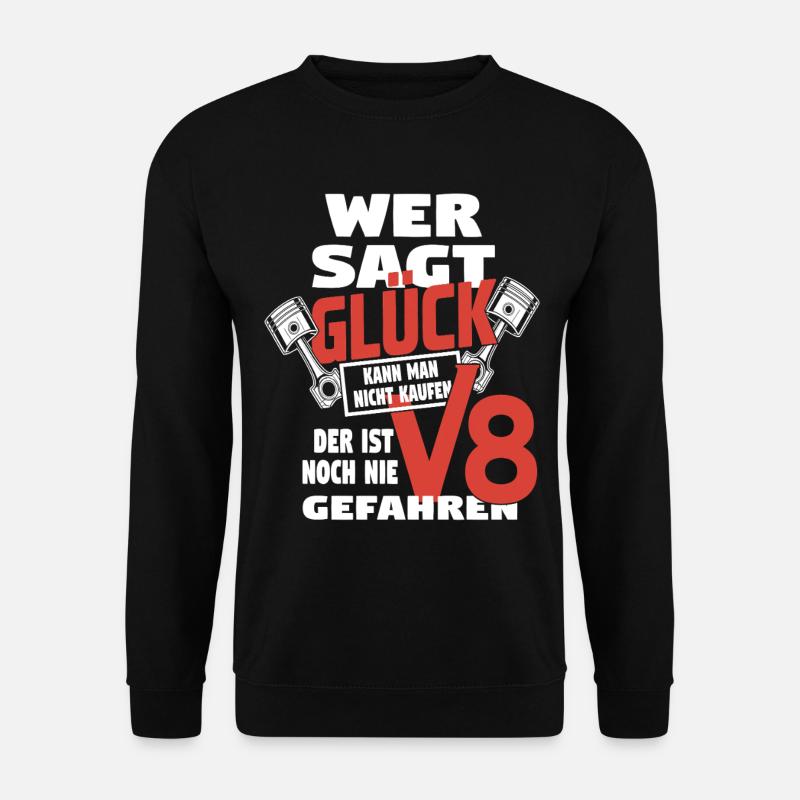 V8 muscle-car power - Unisex Sweatshirt - black