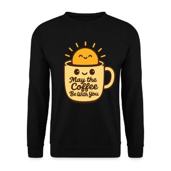 Que le café soit avec vous Amateurs de café drôles - Sweat-shirt Unisexe - noir - Devant - Alina (178cm) & Michal (187cm)