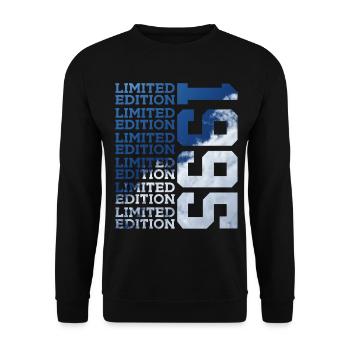 31 YEARS LIMITED EDITION 1995 31ST BIRTHDAY - Unisex Sweatshirt - black - Front - Alina (178cm) & Michal (187cm)